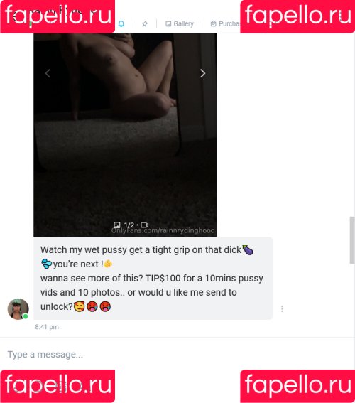 Rainnrydinghood Onlyfans Photo Gallery 