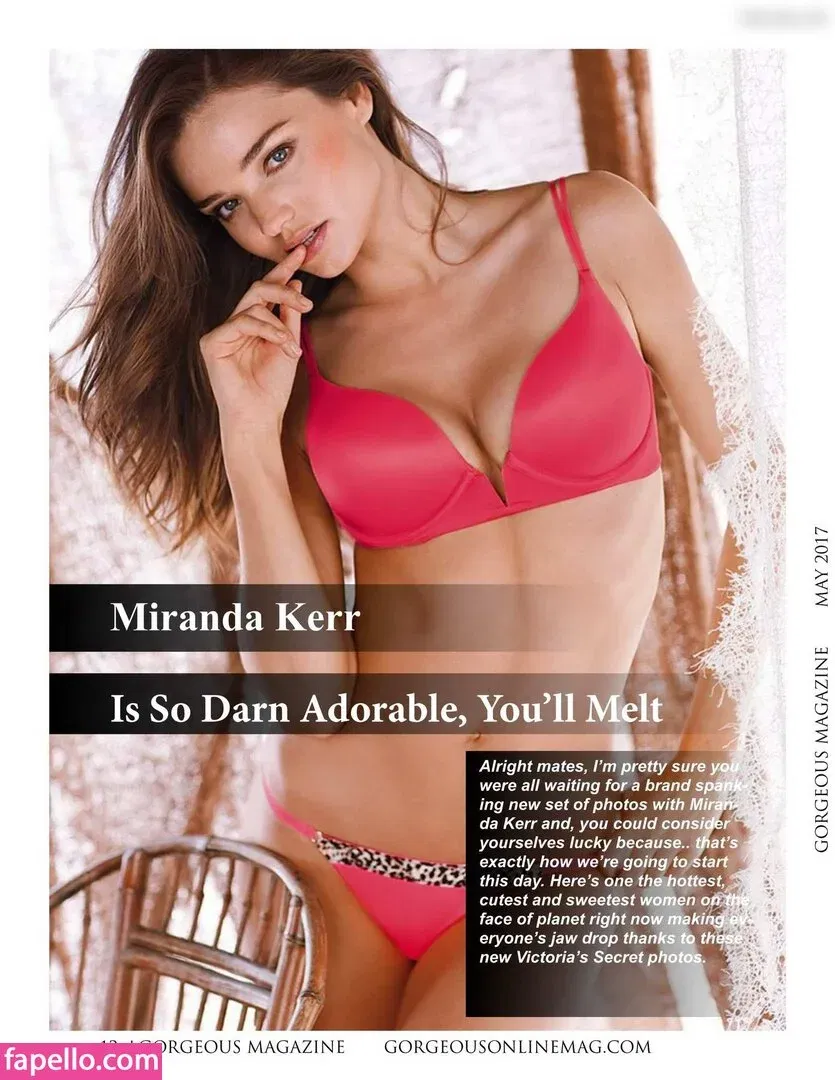 Miranda Kerr Onlyfans Photo Gallery 