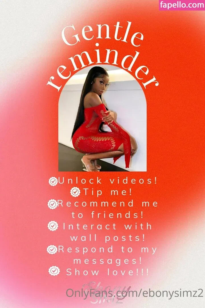 ebonysimz2 Onlyfans Photo Gallery 