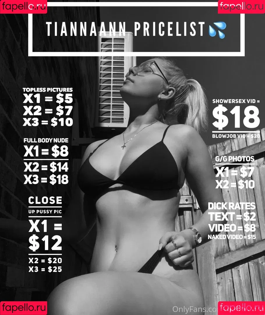 Tiannaann Onlyfans Photo Gallery 