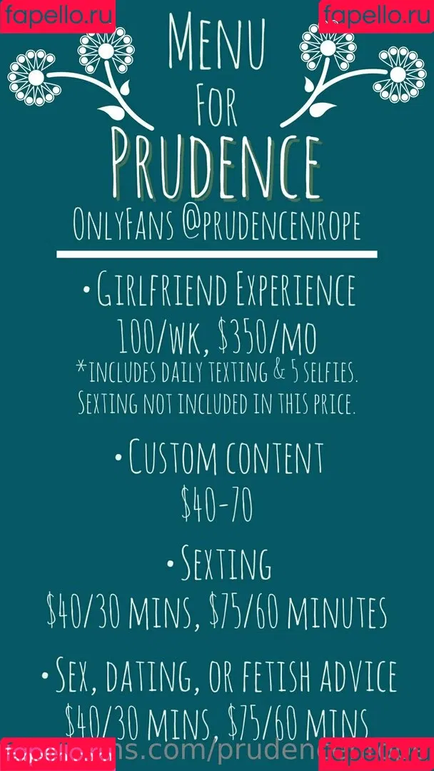 prudencenrope Onlyfans Photo Gallery 