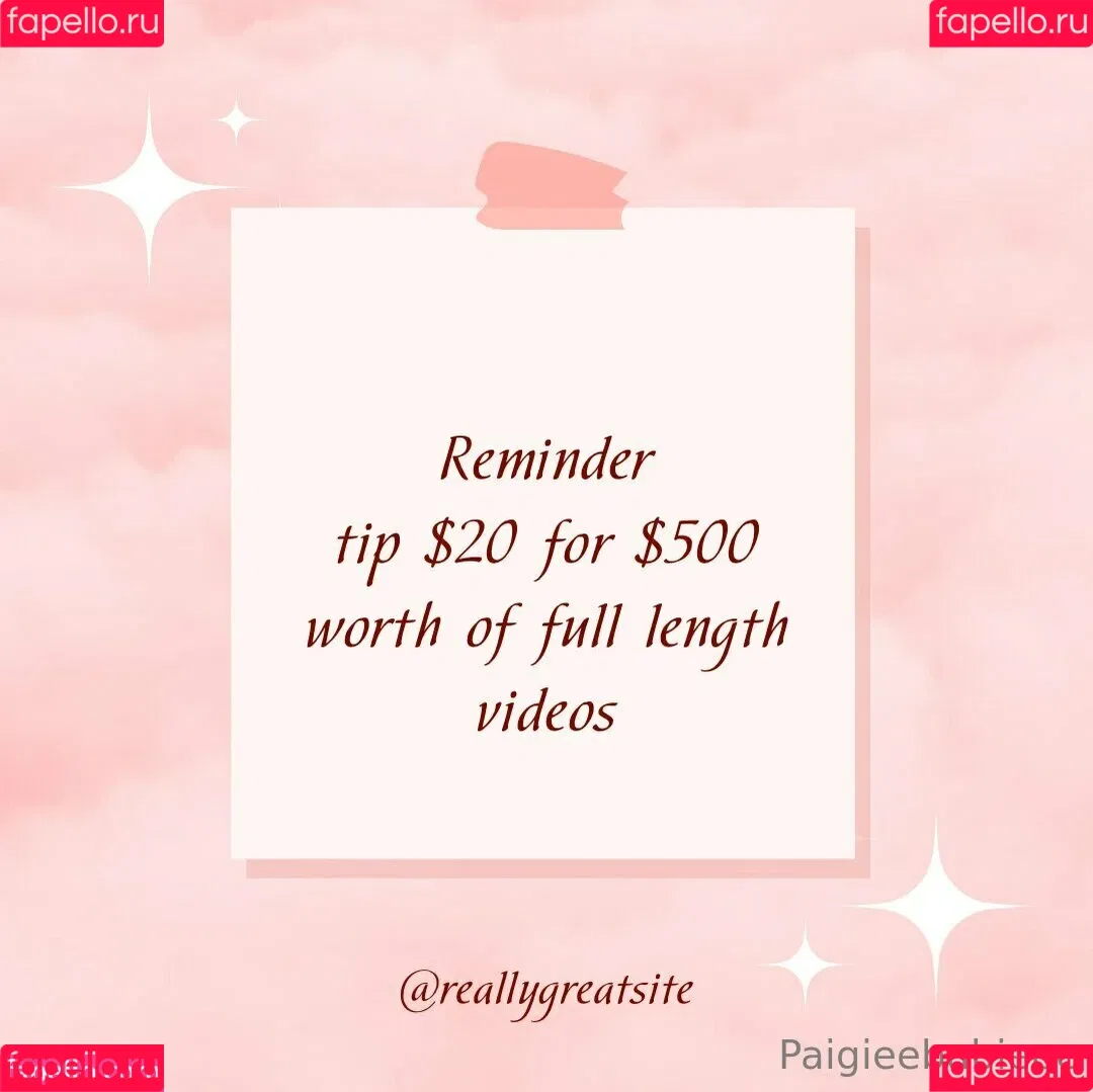 paigieebabieee Onlyfans Photo Gallery 