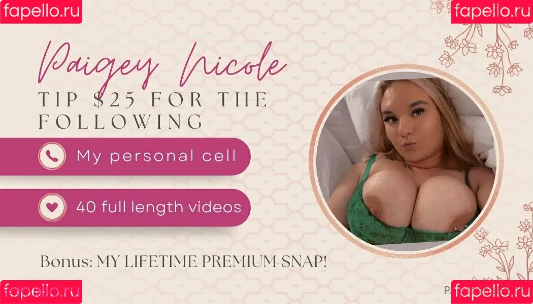 paigieebabieee Onlyfans Photo Gallery 
