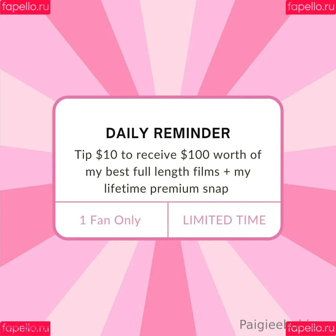 paigieebabieee Onlyfans Photo Gallery 