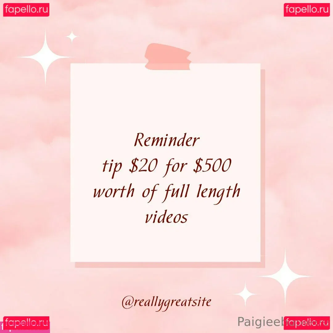 paigieebabieee Onlyfans Photo Gallery 