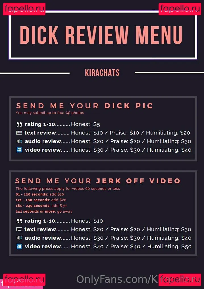 KiraChats Onlyfans Photo Gallery 