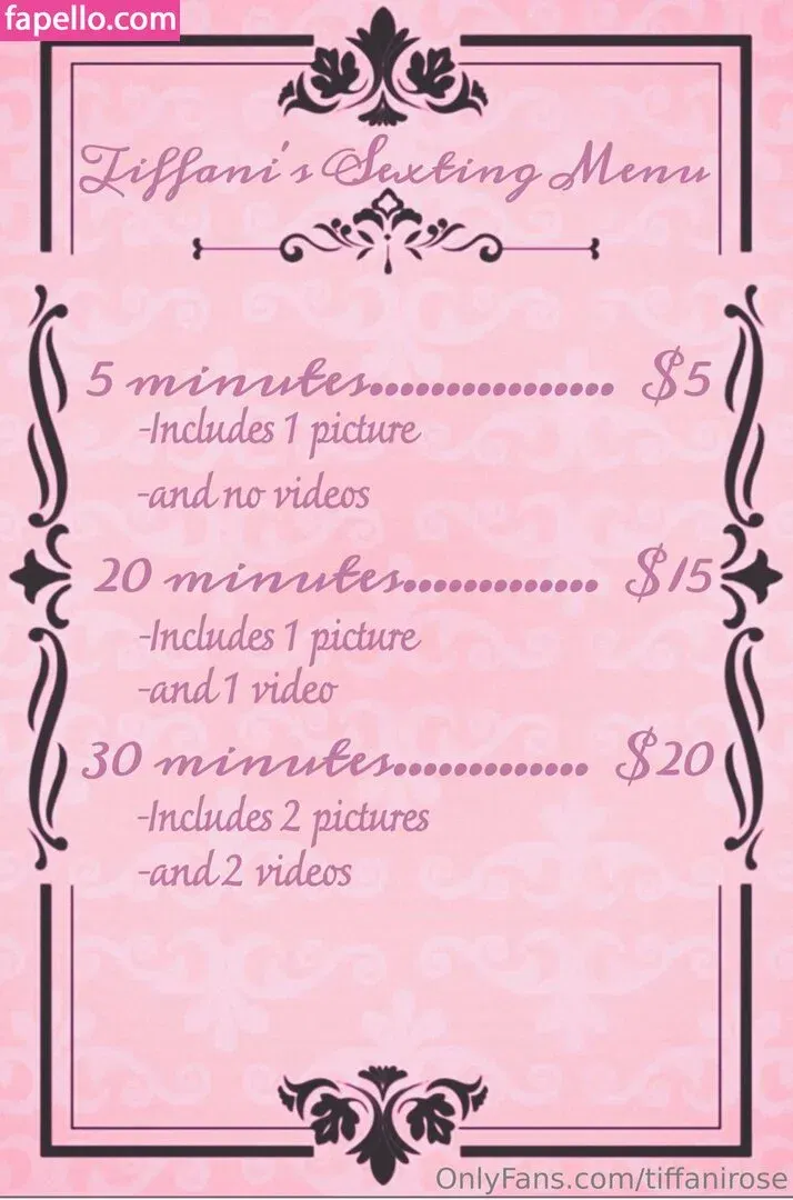 tiffanirose Onlyfans Photo Gallery 