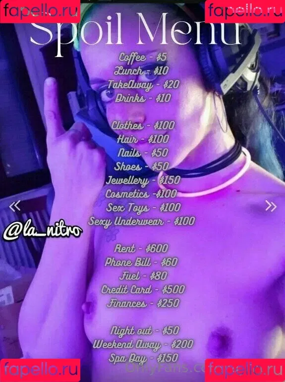 la_nitro Onlyfans Photo Gallery 