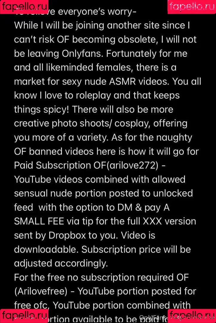 arilovefree Onlyfans Photo Gallery 