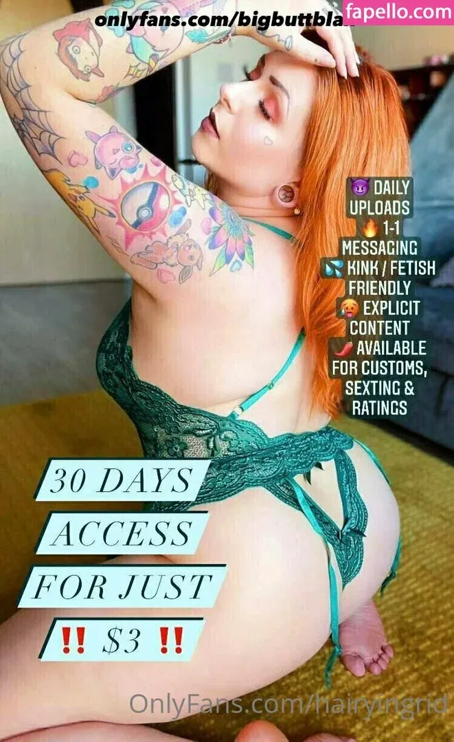 hairyingrid Onlyfans Photo Gallery 