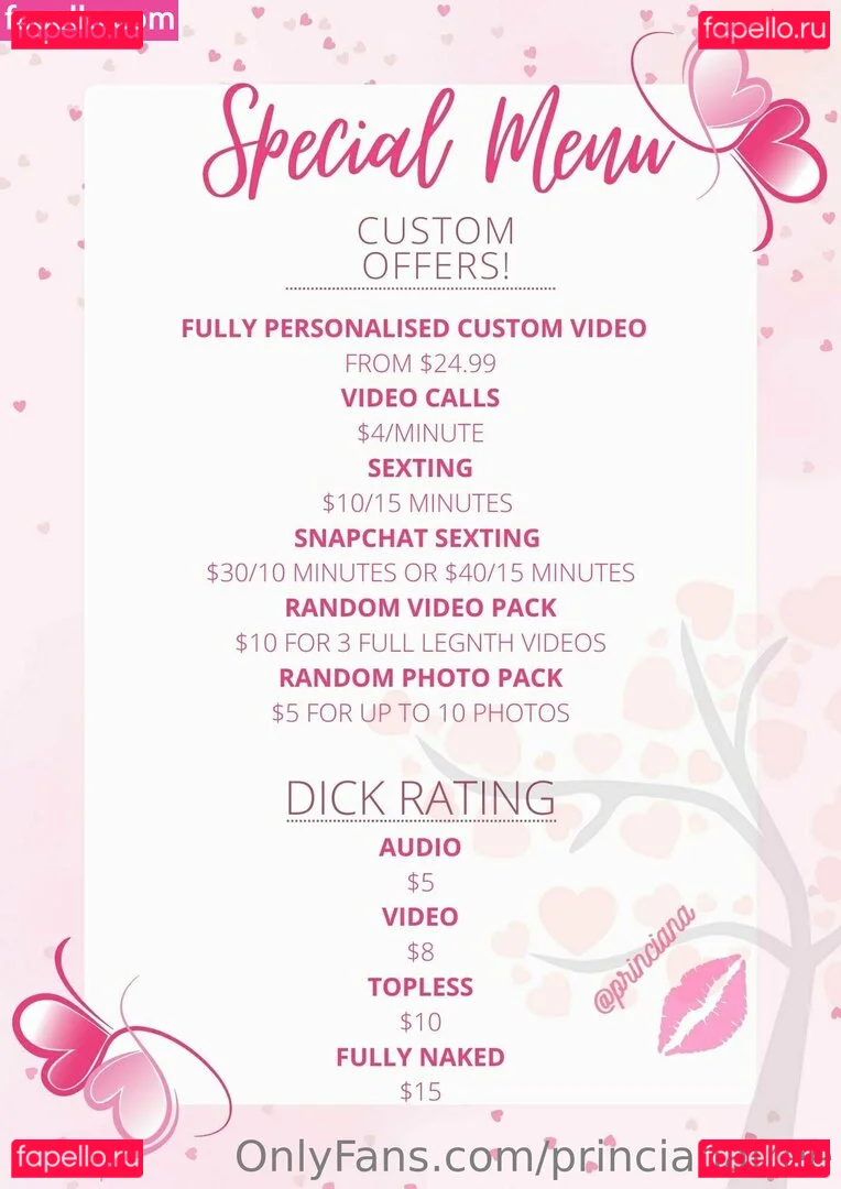 princianafree Onlyfans Photo Gallery 