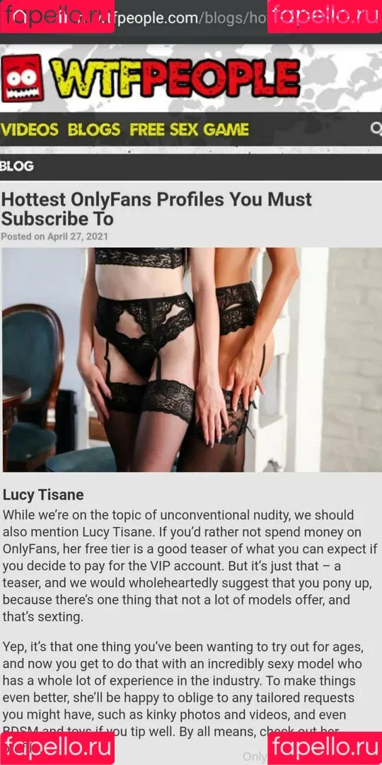 lucytisane Onlyfans Photo Gallery 