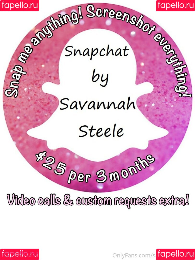 savannahsteele Onlyfans Photo Gallery 