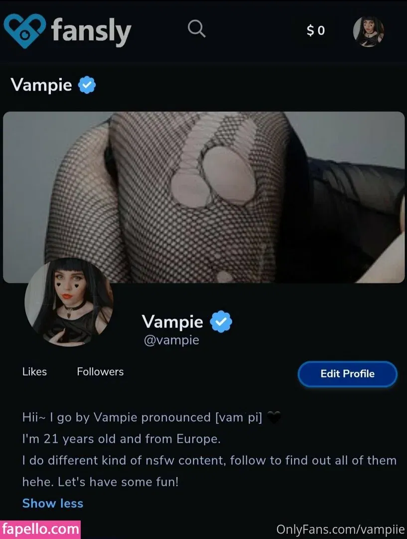 vampiie Onlyfans Photo Gallery 