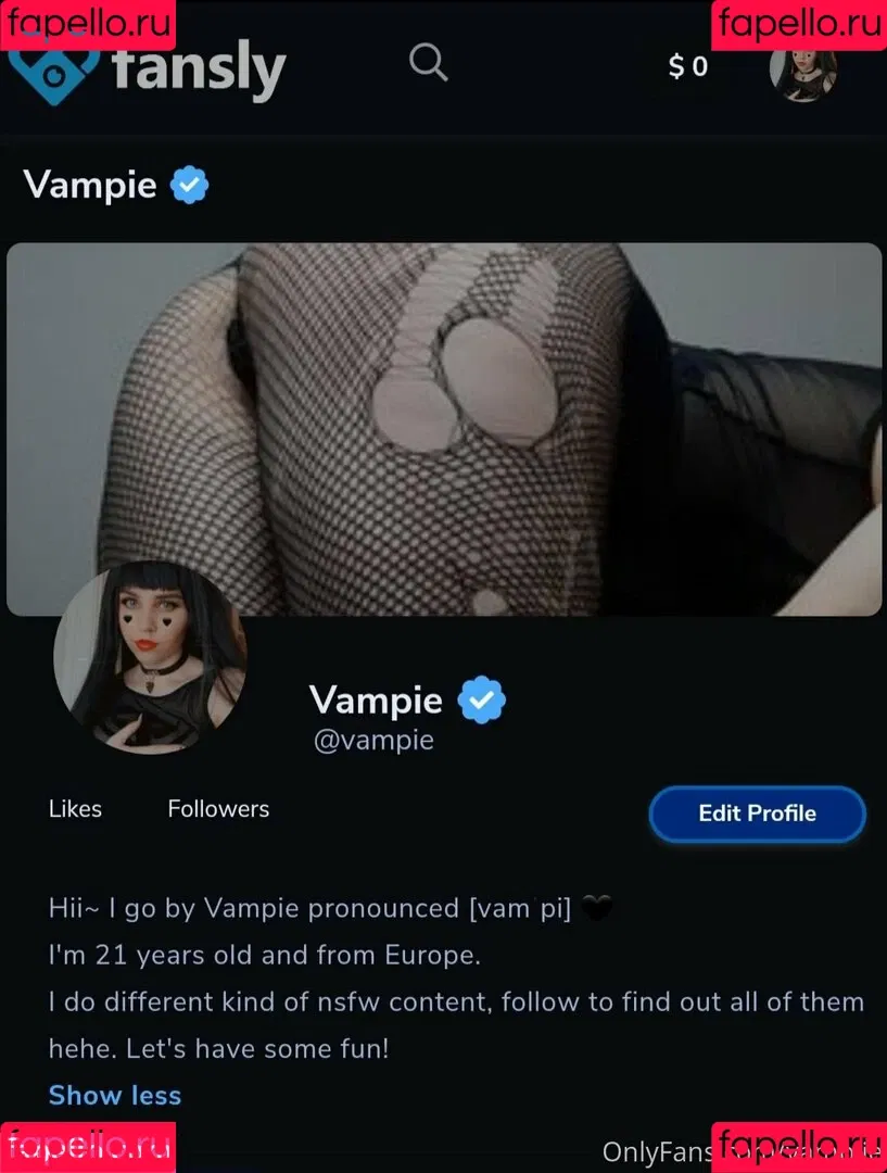 vampiie Onlyfans Photo Gallery 
