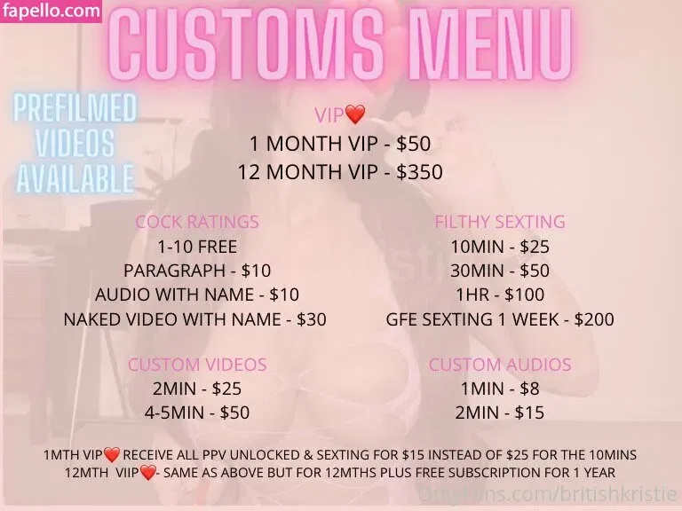 kristie7 Onlyfans Photo Gallery 