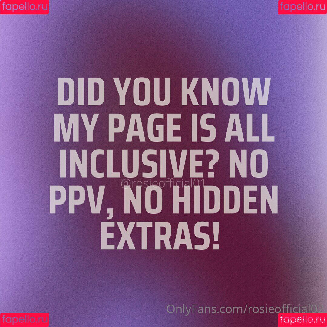 rosieofficial02 Onlyfans Photo Gallery 