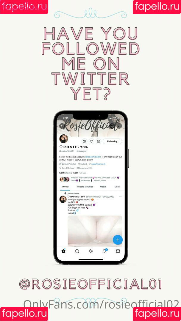 rosieofficial02 Onlyfans Photo Gallery 