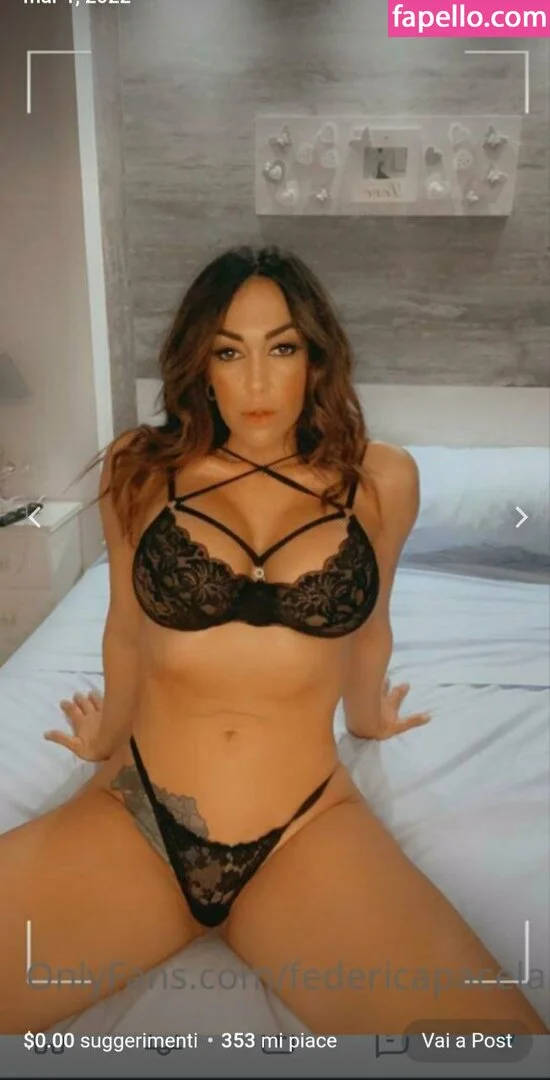 Federicapacela Onlyfans Photo Gallery 