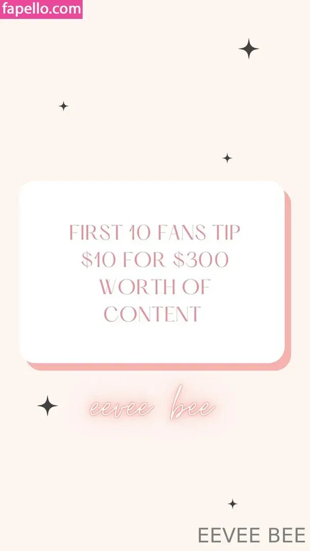 Eevee Bee Onlyfans Photo Gallery 