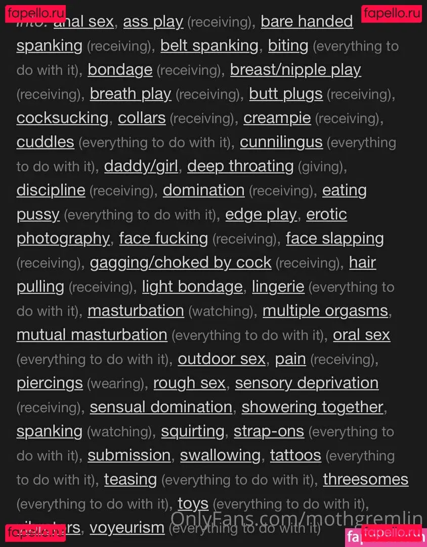 mothgremlin Onlyfans Photo Gallery 