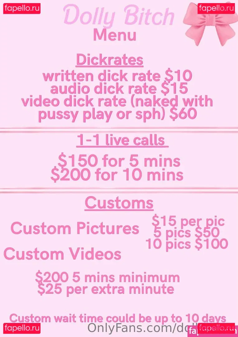 dollybitch Onlyfans Photo Gallery 