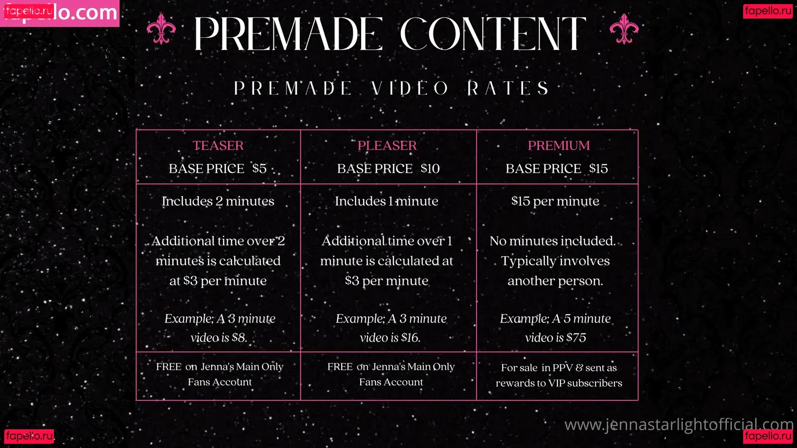 jennastarlightfree Onlyfans Photo Gallery 