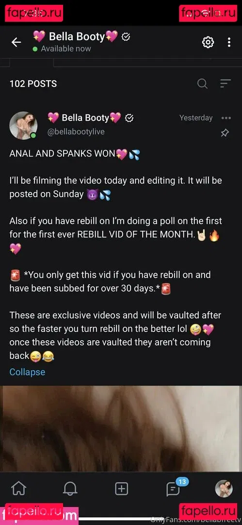 bellabfreetv Onlyfans Photo Gallery 