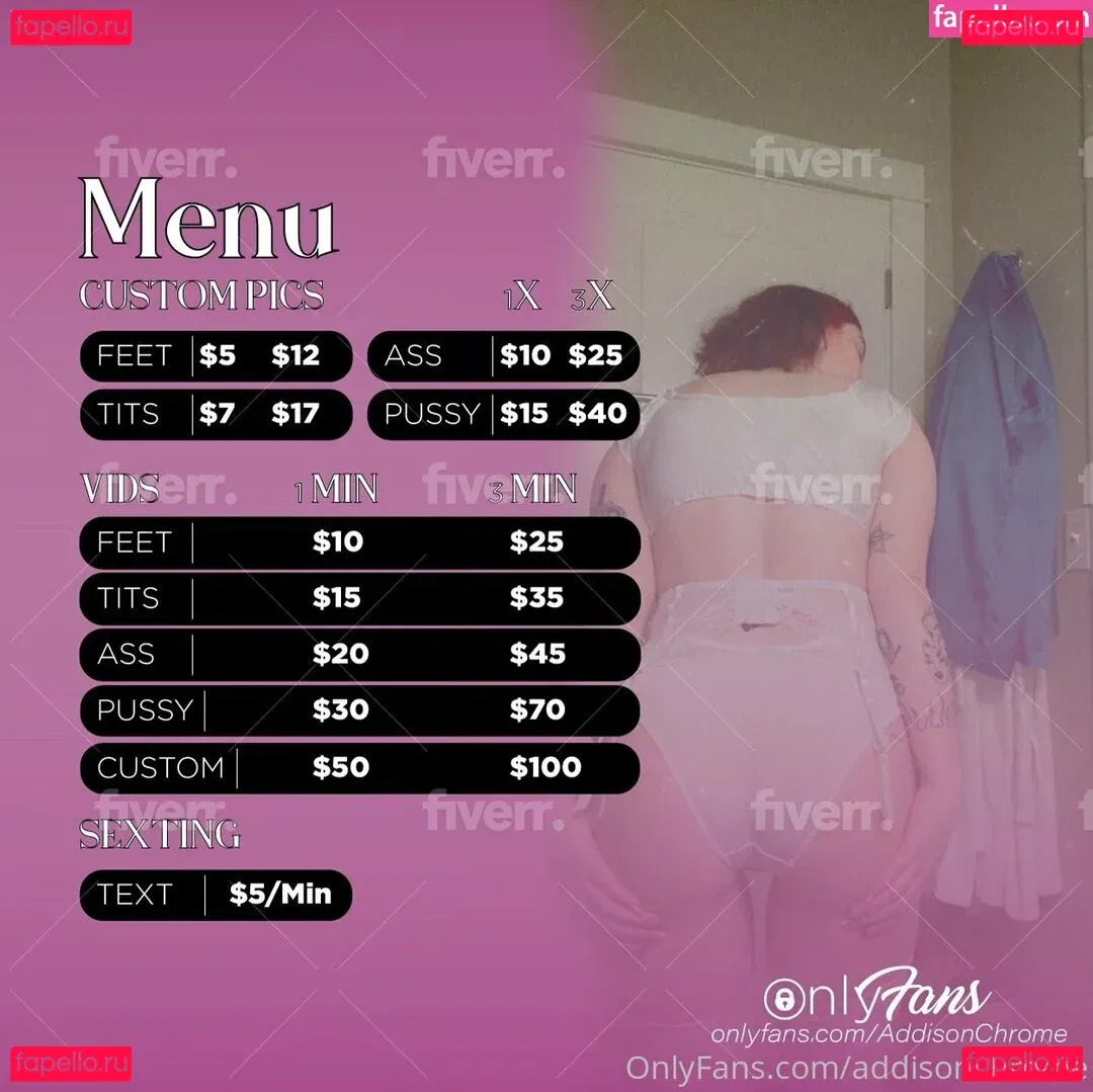 addisonchrome Onlyfans Photo Gallery 