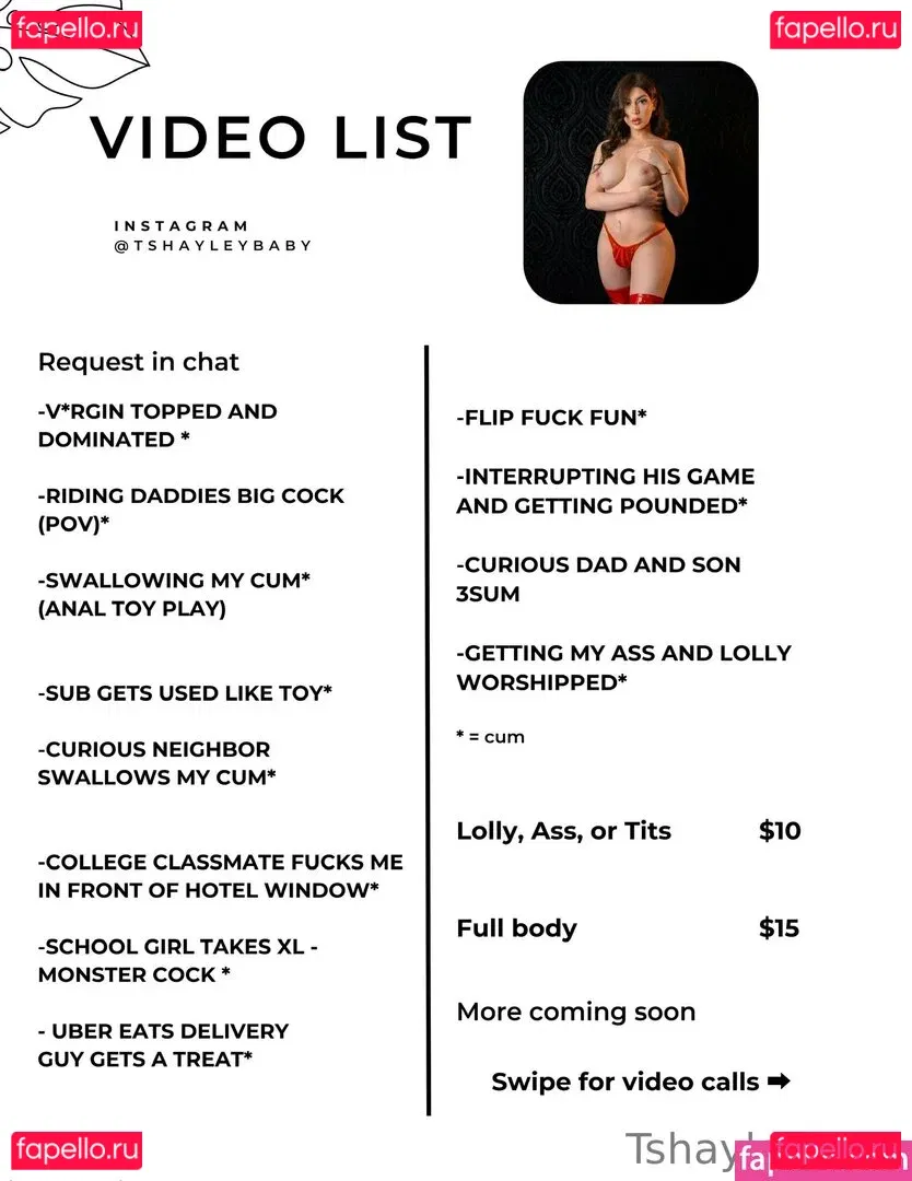 tshayleybaby Onlyfans Photo Gallery 