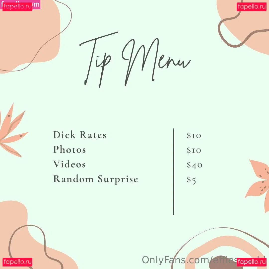 effiesworld Onlyfans Photo Gallery 