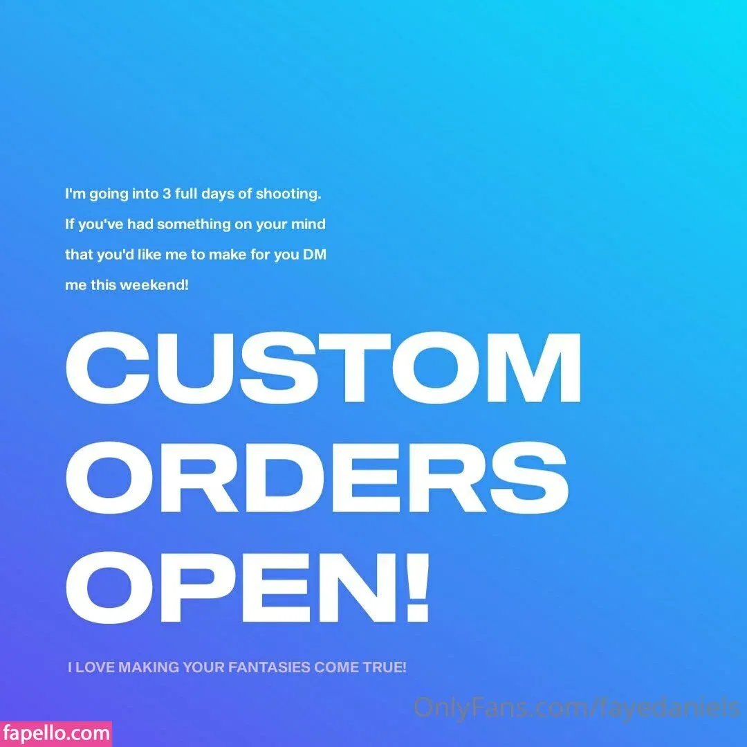 fayedaniels Onlyfans Photo Gallery 