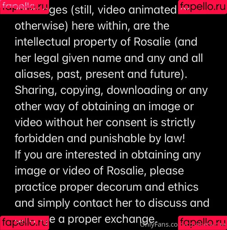 rosalieduthe Onlyfans Photo Gallery 