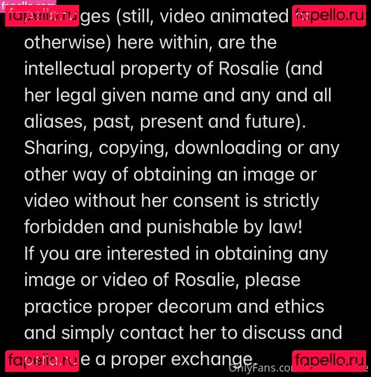 rosalieduthe Onlyfans Photo Gallery 