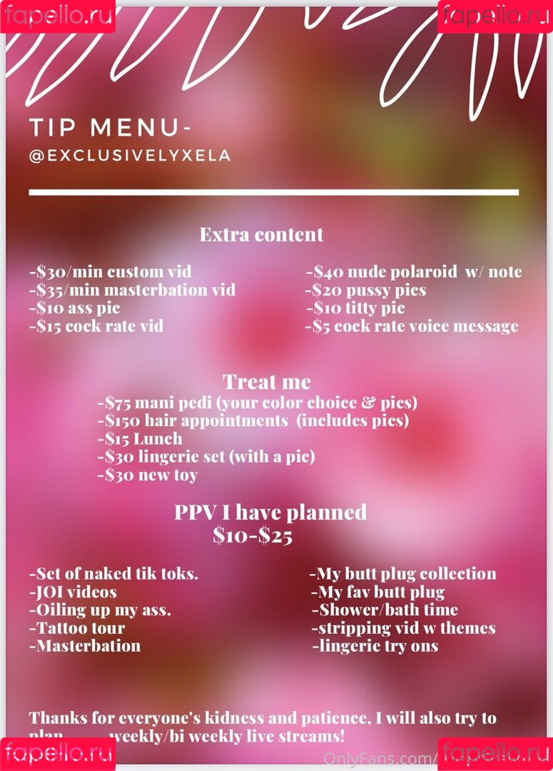 exclusivelyxela Onlyfans Photo Gallery 