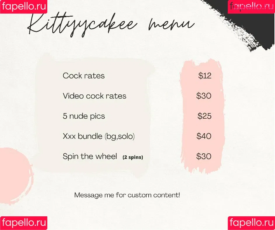 kittyycakee Onlyfans Photo Gallery 