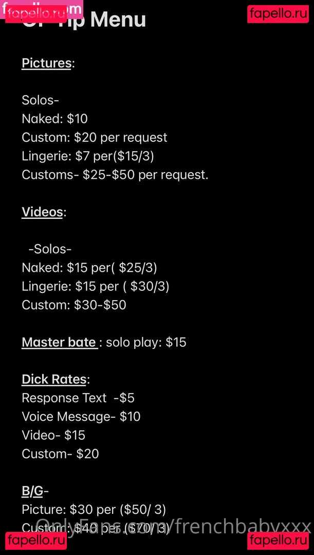 frenchbabyxxx Onlyfans Photo Gallery 