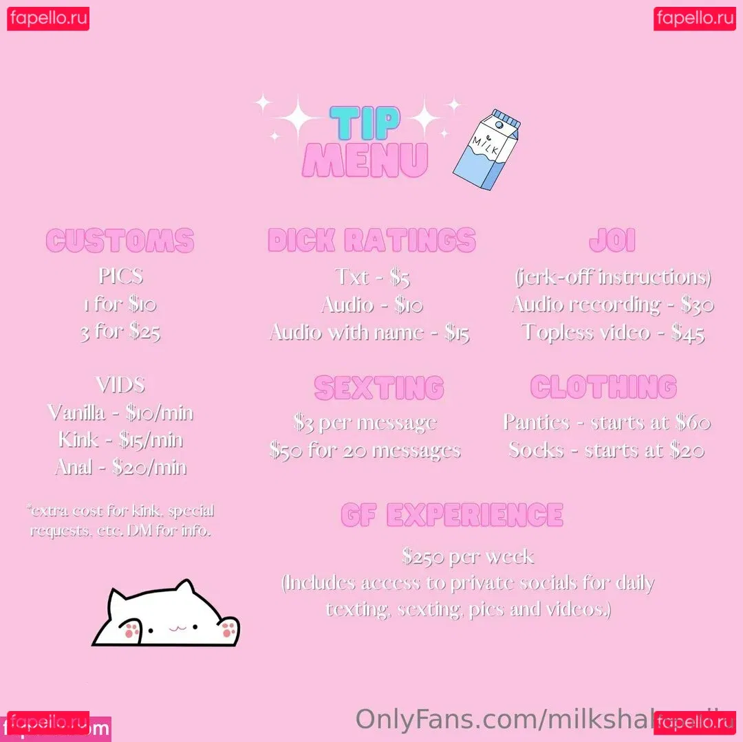 milkshakemila Onlyfans Photo Gallery 