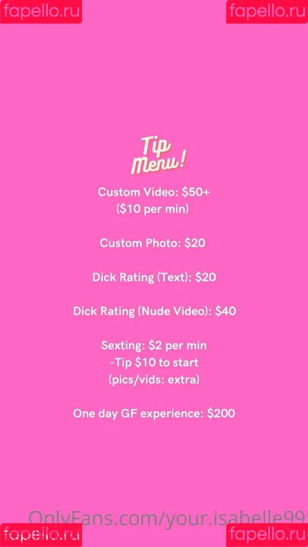 your.isabelle99 Onlyfans Photo Gallery 