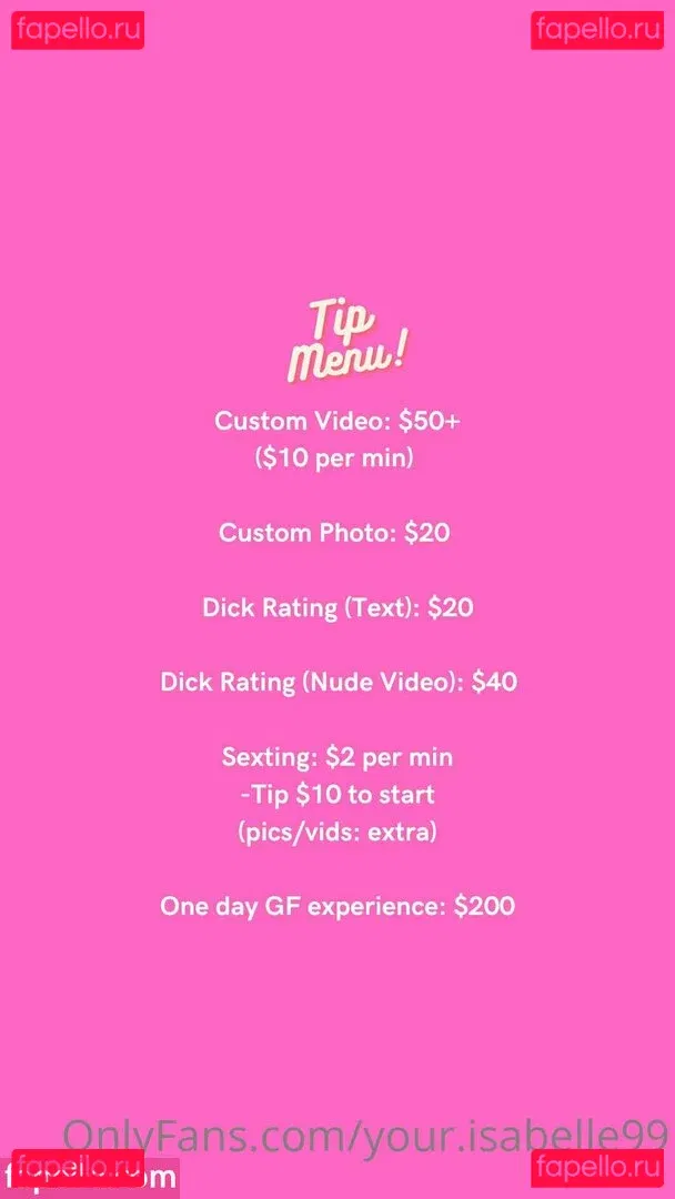 your.isabelle99 Onlyfans Photo Gallery 