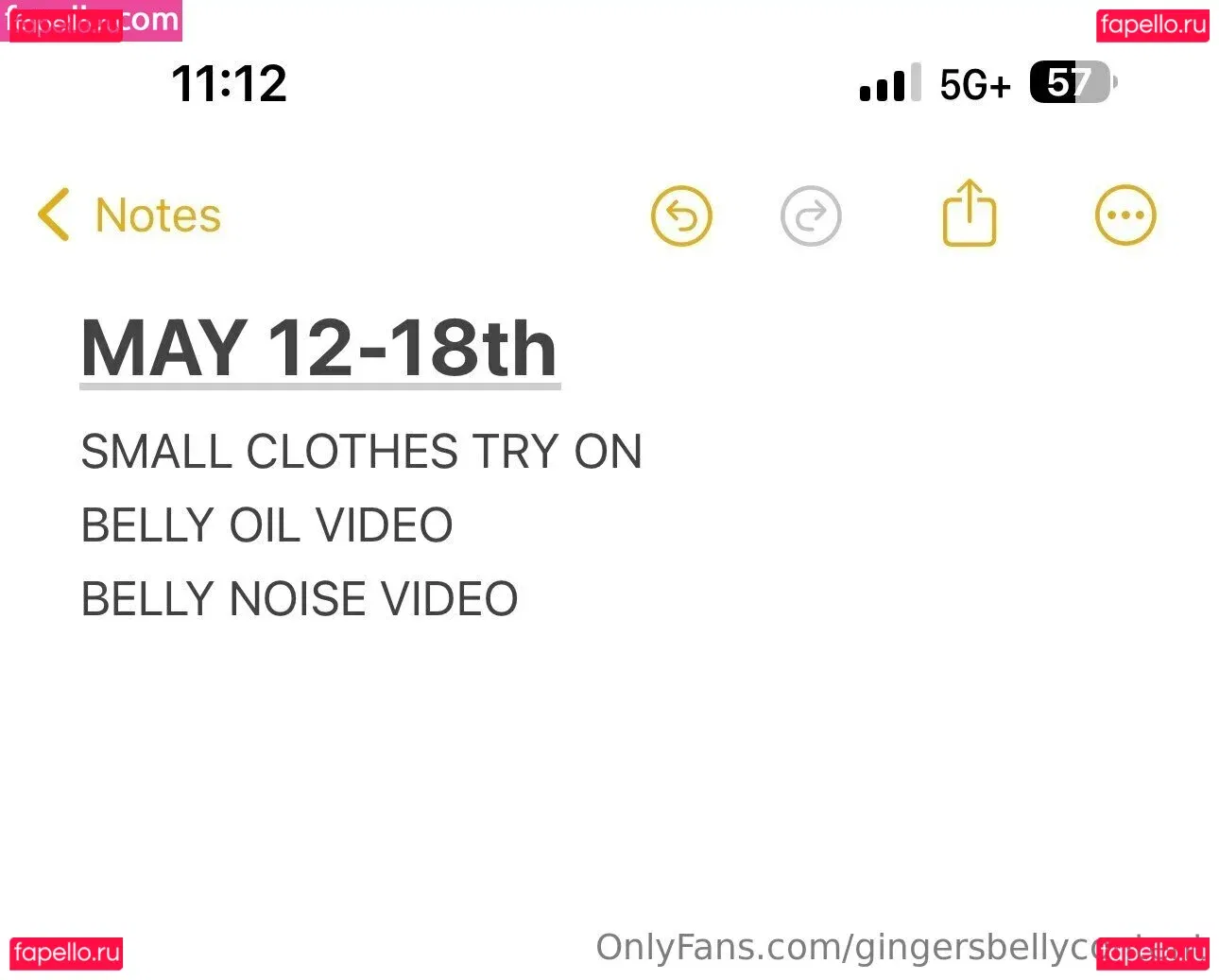 gingersbellycontent Onlyfans Photo Gallery 