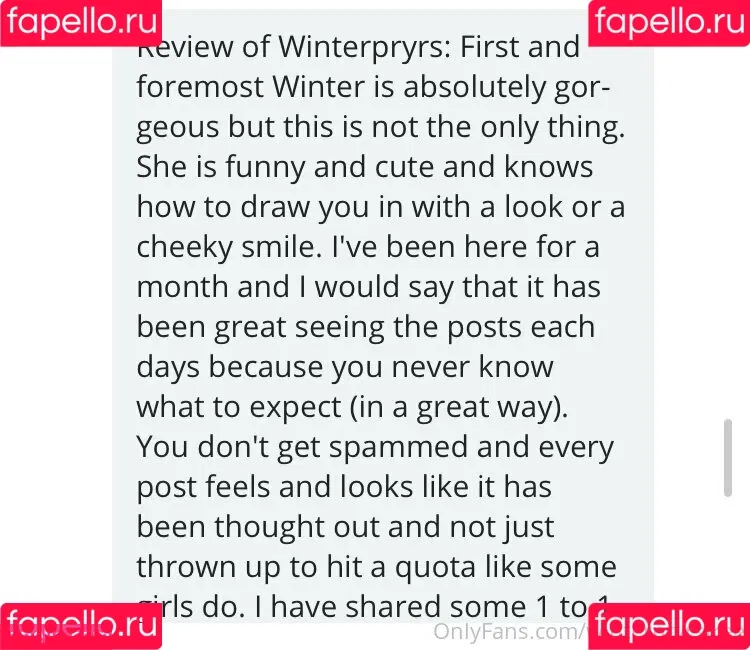 winterpryrsfree Onlyfans Photo Gallery 