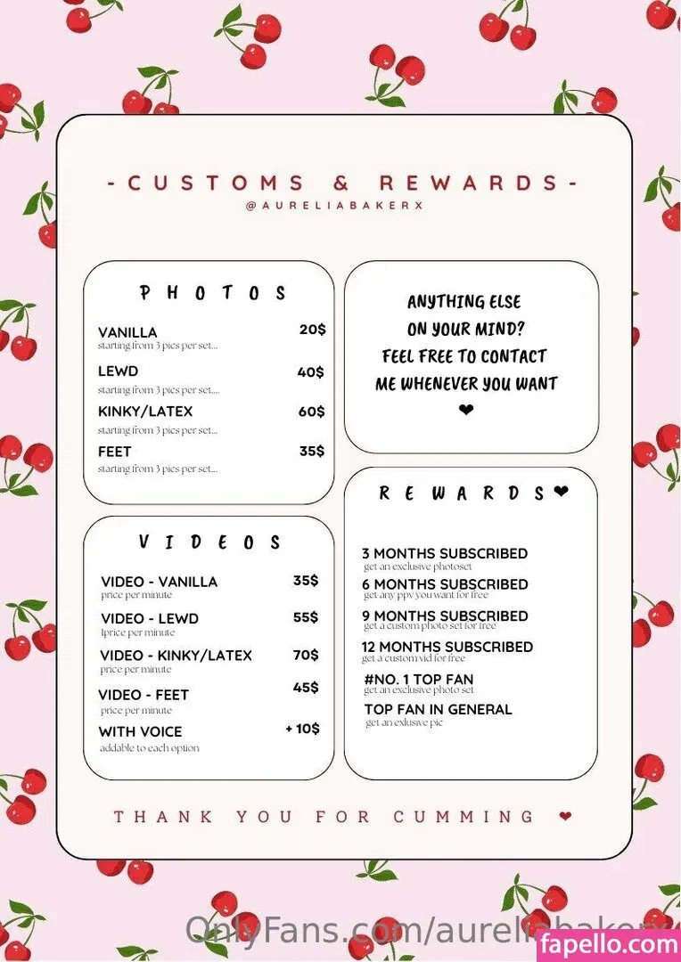 Aurelia Baker Onlyfans Photo Gallery 