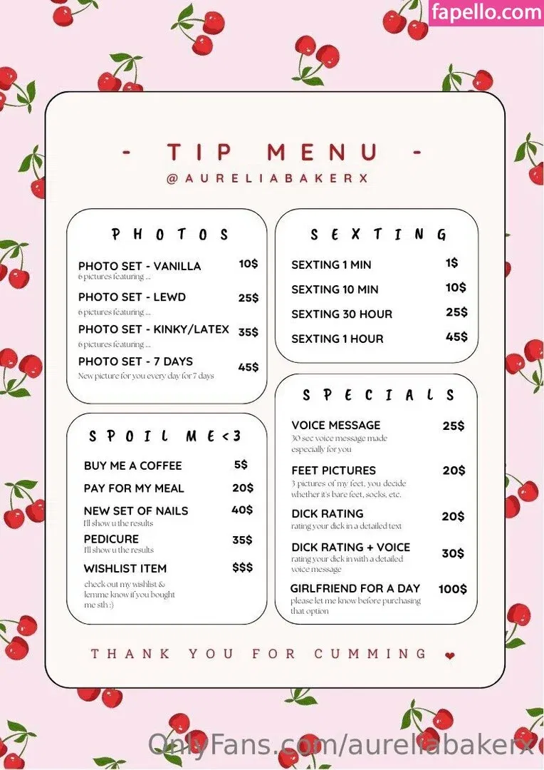 Aurelia Baker Onlyfans Photo Gallery 