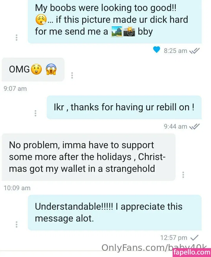 baby40k Onlyfans Photo Gallery 