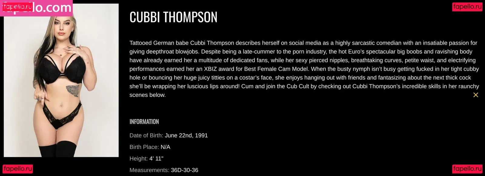 Cubbixoxo Onlyfans Photo Gallery 