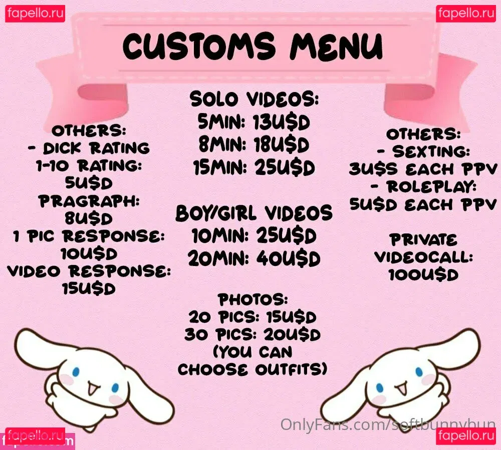 softbunnybun Onlyfans Photo Gallery 