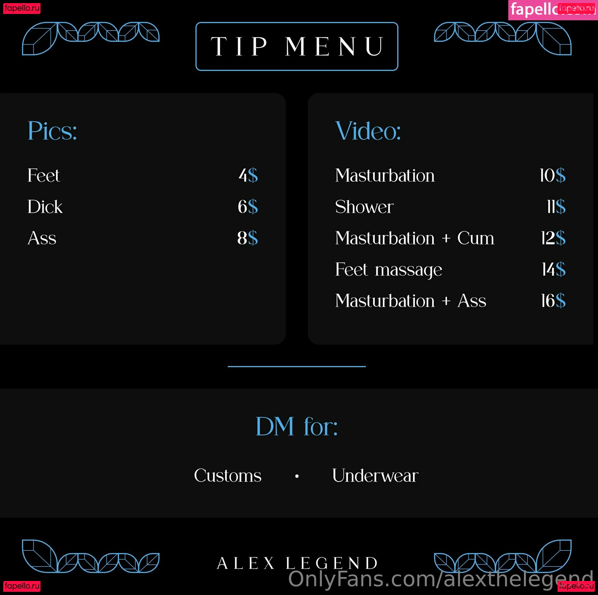 alexthelegend Onlyfans Photo Gallery 