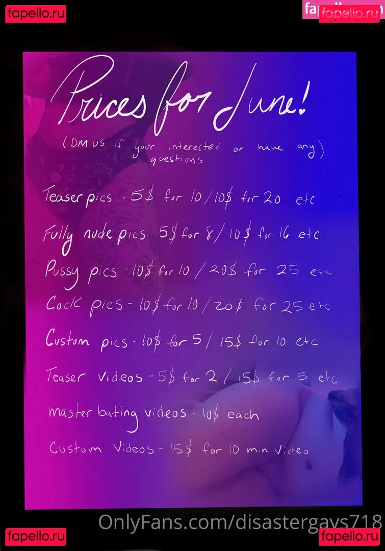 disastergays718 Onlyfans Photo Gallery 