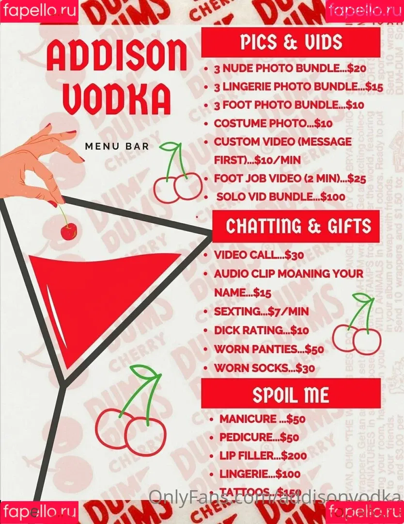 addisonvodka Onlyfans Photo Gallery 